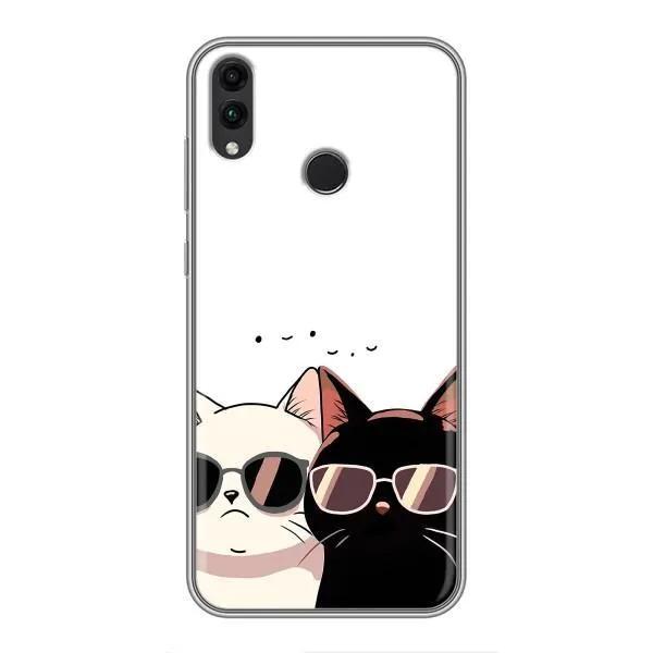 Чехол с принтом «Коты в очках» для Huawei Honor 8X Max