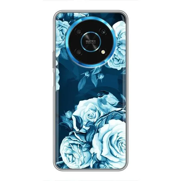 Чехол с принтом «Голубые Бутоны» для Huawei Honor Magic 5 Lite 5G