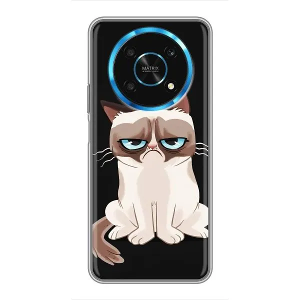 Чехол с принтом «Грустный кот» для Huawei Honor Magic 5 Lite 5G