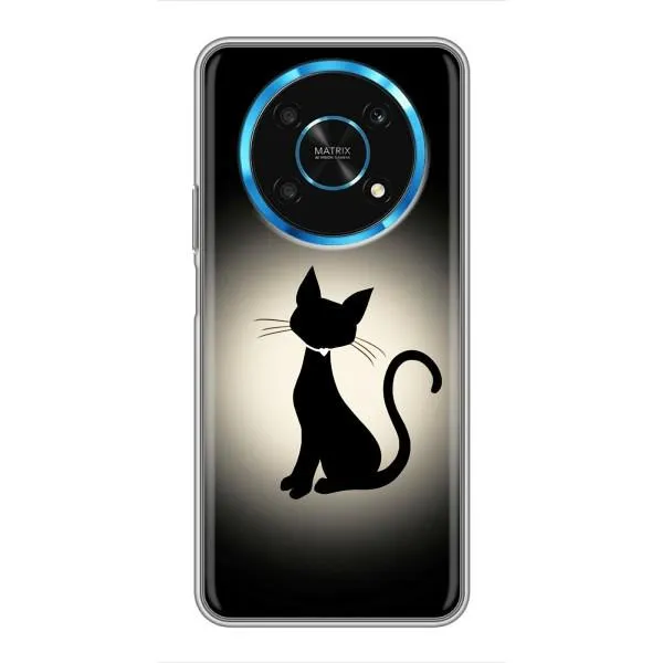 Чехол с принтом «Силуэт котика» для Huawei Honor Magic 5 Lite 5G