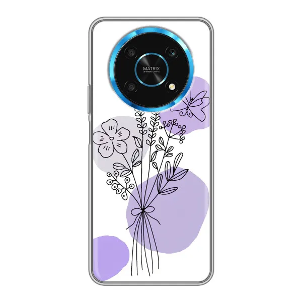 Чехол с принтом «Букет фиолетовая абстракция» для Huawei Honor Magic 5 Lite 5G Чехол с принтом «Букет фиолетовая абстракция» для Huawei Honor Magic 5 Lite 5G