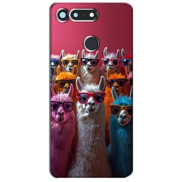 Чохол з принтом «Лами в окулярах» для Huawei Honor View 20 / V20