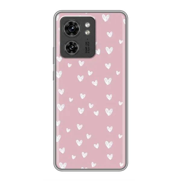 Чехол с принтом «Сердечки на розовом» для Huawei Enjoy 90 Plus