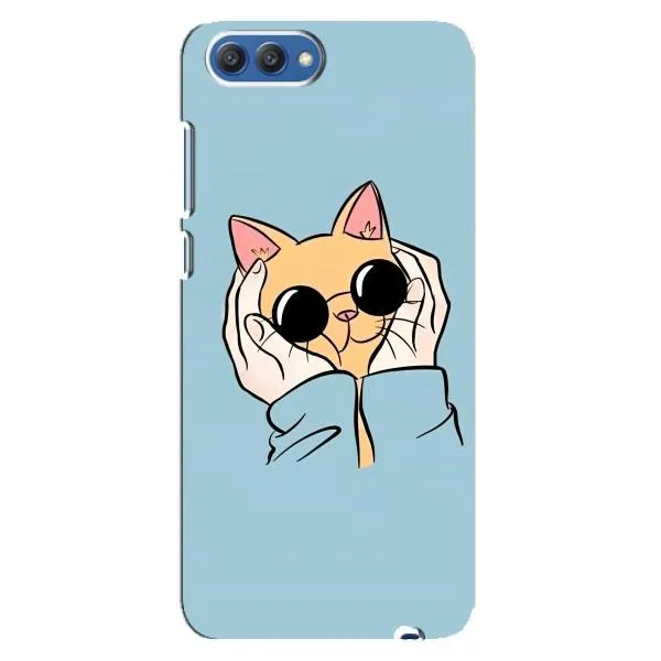 Чехол с принтом «Котик в очках» для Huawei Honor 10 (COL-AL00)