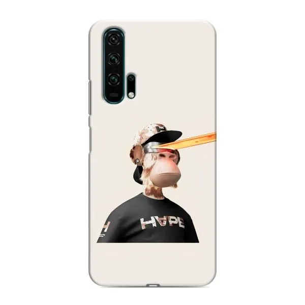 Чехол с принтом «обезьяна NFT в очках» для Huawei Honor 20 Pro