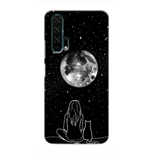 Чехол с принтом «Девушка с котом» для Huawei Honor 20 Pro Чехол с принтом «Девушка с котом» для Huawei Honor 20 Pro
