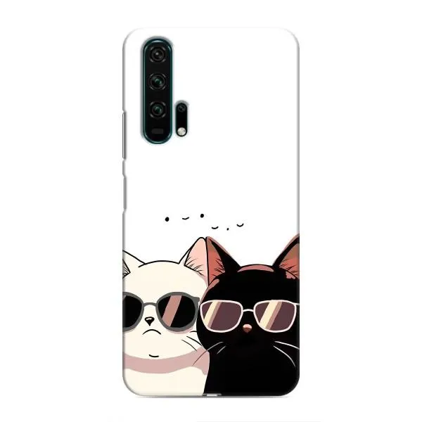 Чехол с принтом «Коты в очках» для Huawei Honor 20 Pro Чехол с принтом «Коты в очках» для Huawei Honor 20 Pro