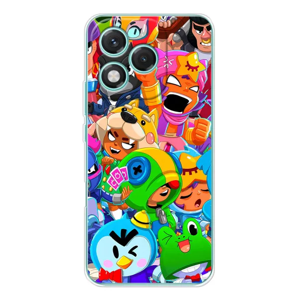 Чехол с принтом «Герои Бравл Старс» для Huawei Honor 400 Lite