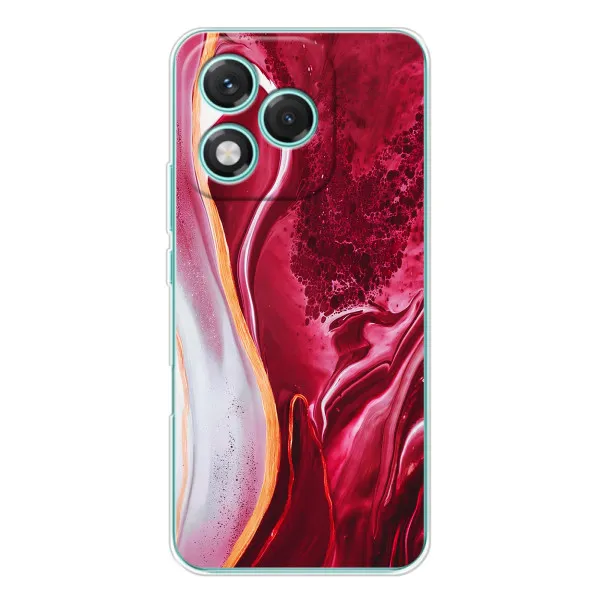Чехол с принтом «Мрамор красный» для Huawei Honor 400 Lite