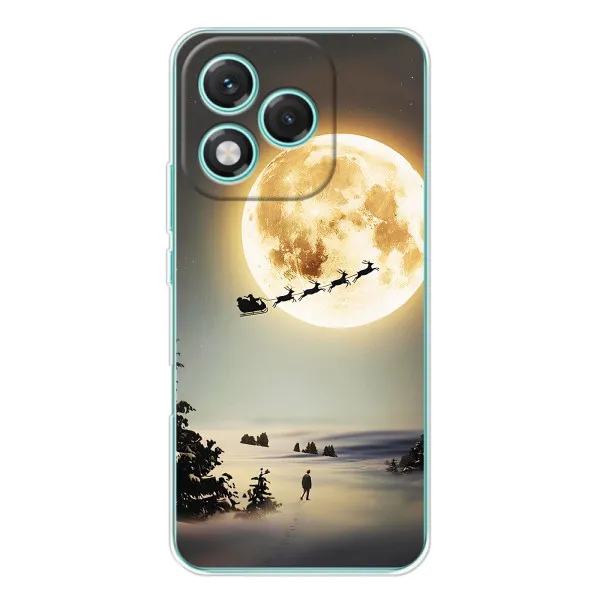 Чехол с принтом «Санта на луне» для Huawei Honor 400 Lite