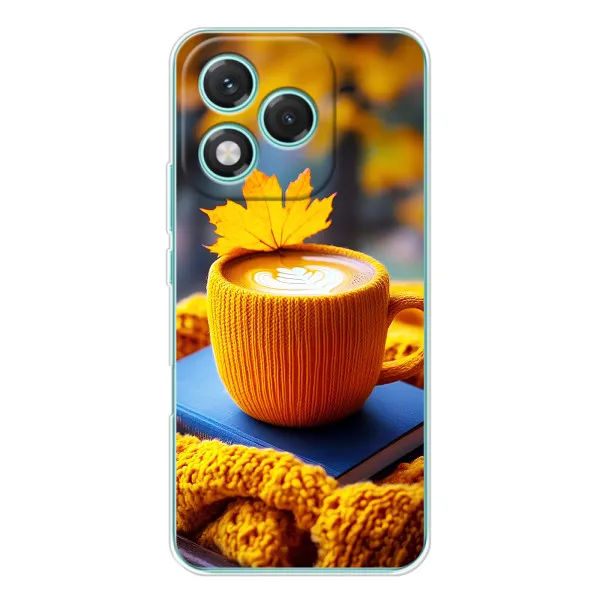 Чехол с принтом «Кофе на желтом пледе» для Huawei Honor 400 Lite