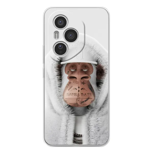 Чехол с принтом «обезьяна NFT в тату» для Huawei Honor 400 Pro
