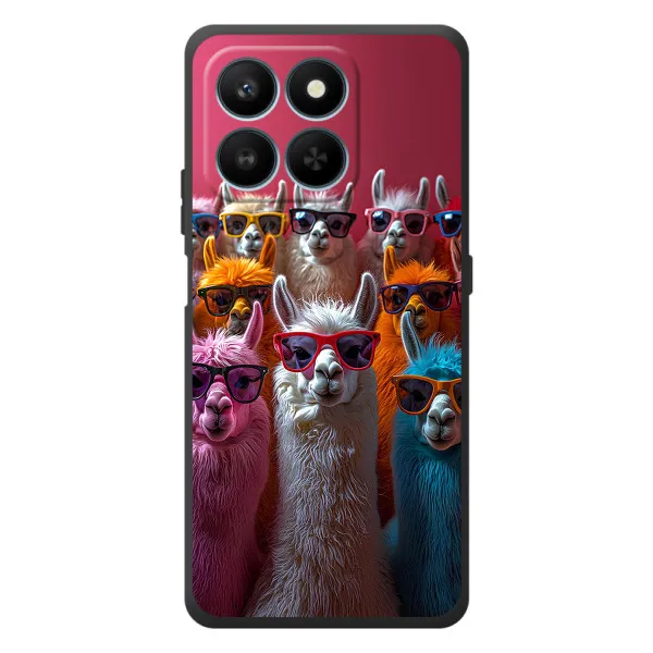 Чехол с принтом «Ламы в очках» для Huawei Honor 400 Smart Чехол с принтом «Ламы в очках» для Huawei Honor 400 Smart