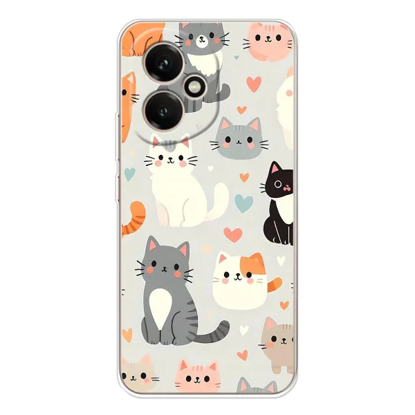 Чехол с принтом «Коллаж котов» для Huawei Honor 400