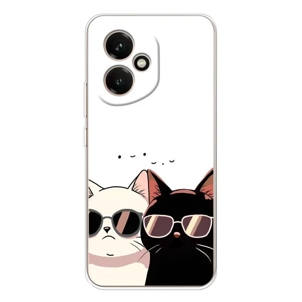 Чехол с принтом «Коты в очках» для Huawei Honor 400