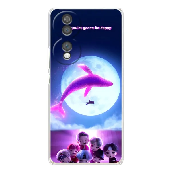Чехол с принтом «КИТ BTS» для Huawei Honor 70