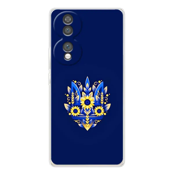 Чехол с принтом «Цветочный Герб» для Huawei Honor 70