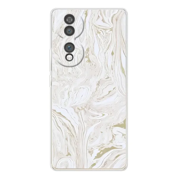 Чехол с принтом «Белый мрамор» для Huawei Honor 70