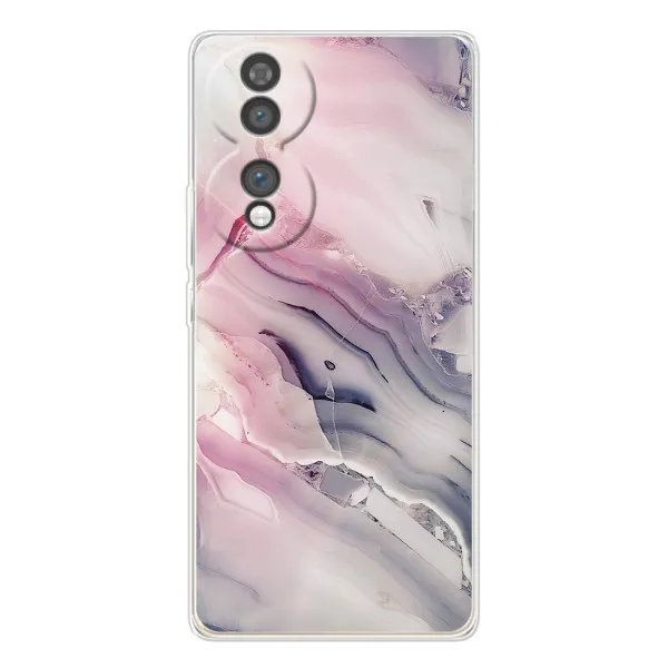 Чехол с принтом «Пурпурный Мрамор» для Huawei Honor 70