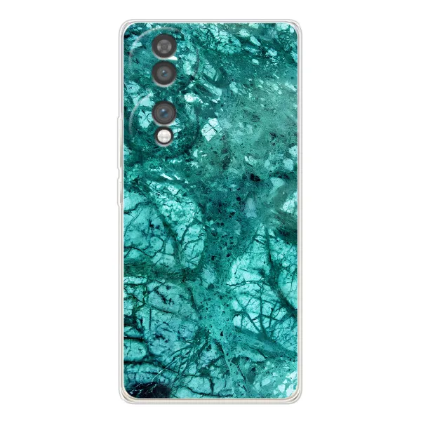 Чехол с принтом «Зеленый мрамор» для Huawei Honor 70