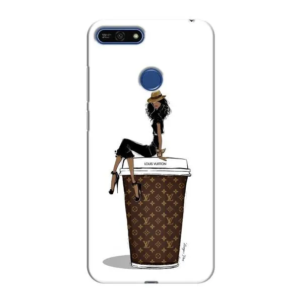 Чехол с принтом «кофе LOUIS VUITTON» для Huawei Honor 7A Pro