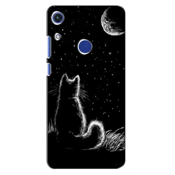 Чехол с принтом «Котик и луна» для Huawei Honor 8A