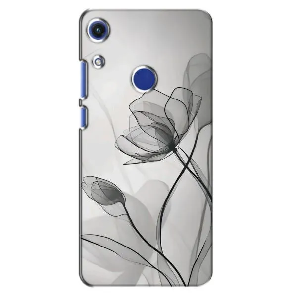 Чехол с принтом «Черные цветы» для Huawei Honor 8A Чехол с принтом «Черные цветы» для Huawei Honor 8A