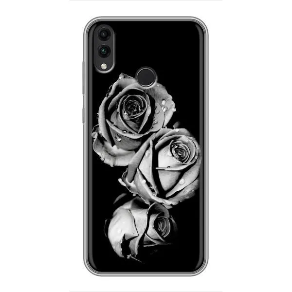 Чехол с принтом «Черная роза» для Huawei Honor 8X