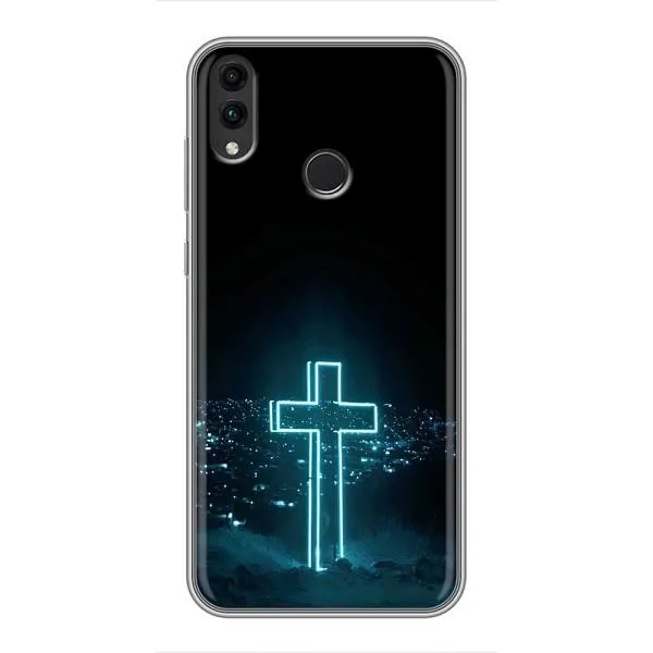 Чехол с принтом «Крест и город» для Huawei Honor 8X