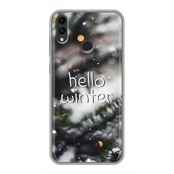 Чехол с принтом «Hello winter» для Huawei Honor 8X