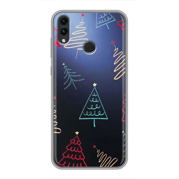Чехол с принтом «Рождественские елки» для Huawei Honor 8X
