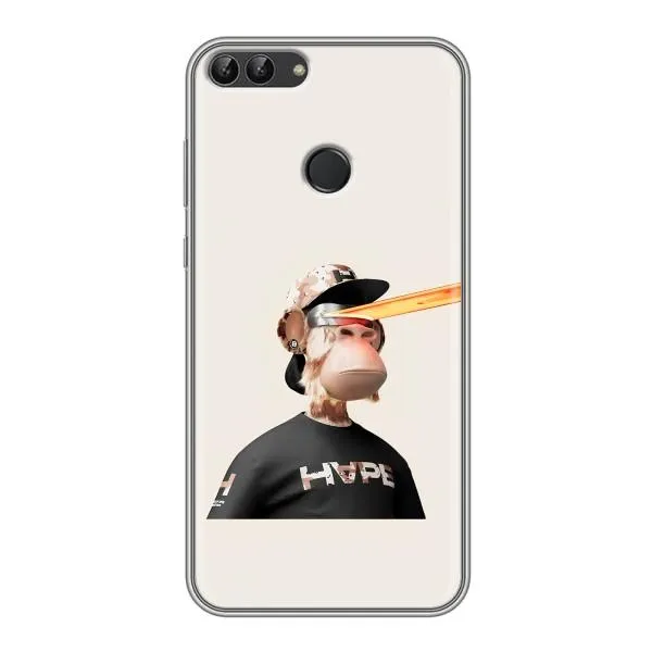 Чехол с принтом «обезьяна NFT в очках» для Huawei Honor 9 Lite Чехол с принтом «обезьяна NFT в очках» для Huawei Honor 9 Lite
