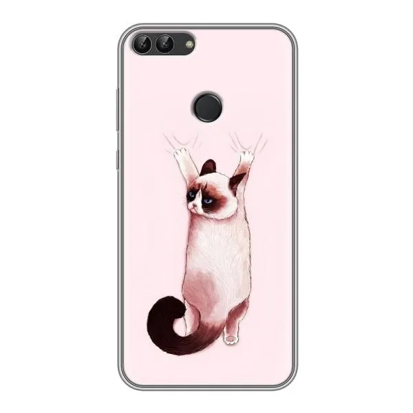 Чехол с принтом «Котик падает» для Huawei Honor 9 Lite