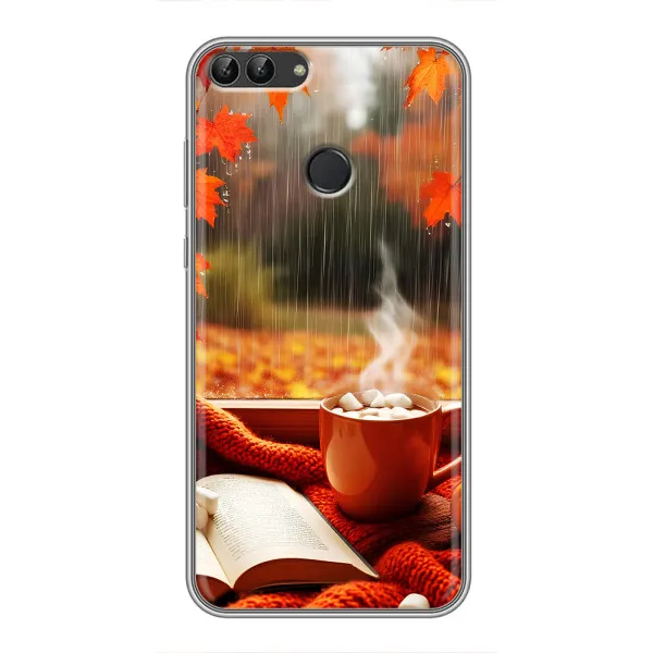 Чехол с принтом «Кофе и дождь» для Huawei Honor 9 Lite