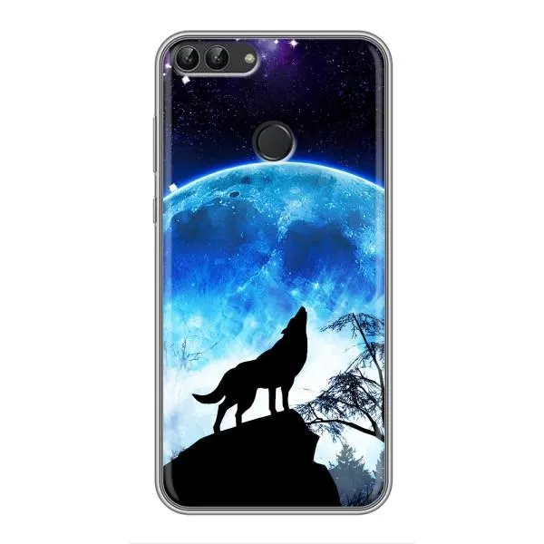 Чехол с принтом «Волк на луну» для Huawei Honor 9 Lite