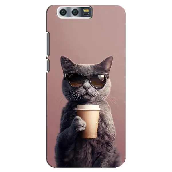 Чехол с принтом «Кот с кофе» для Huawei Honor 9 (Glory 9, STF) Чехол с принтом «Кот с кофе» для Huawei Honor 9 (Glory 9, STF)