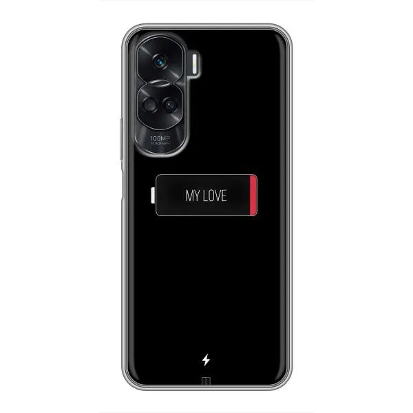 Чохол з принтом «Love battery» для Huawei Honor 90 Lite