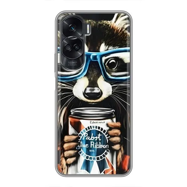 Чохол з принтом «Єнот з банкою» для Huawei Honor 90 Lite