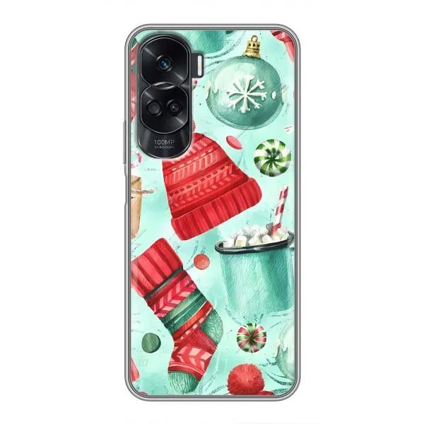 Чехол с принтом «Одежда НГ» для Huawei Honor 90 Lite