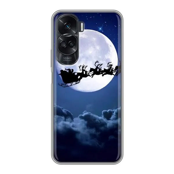 Чехол с принтом «Санта - луна» для Huawei Honor 90 Lite