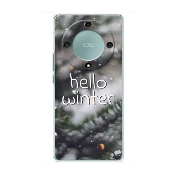 Чехол с принтом «Hello winter» для Huawei Honor Magic 5 Lite 5G