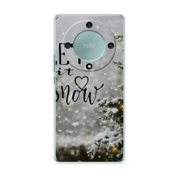 Чехол с принтом «Let it snow» для Huawei Honor Magic 5 Lite 5G