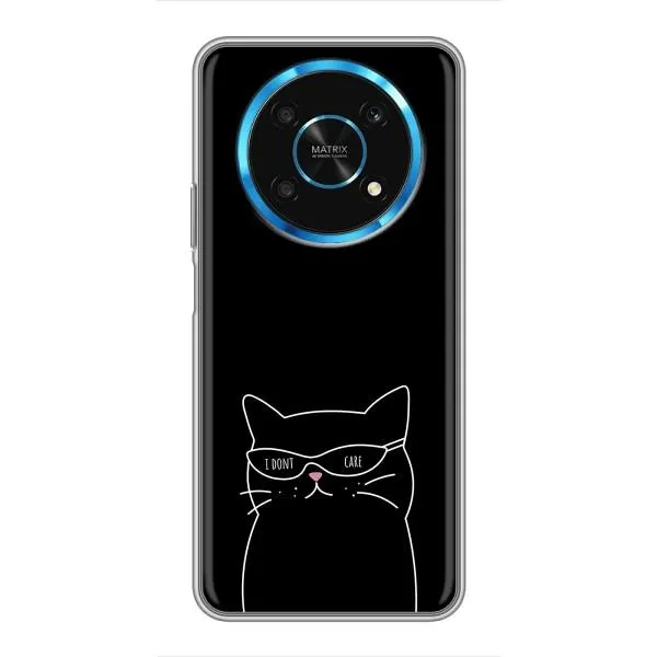 Чехол с принтом «Равнодушный кот» для Huawei Honor Magic 6 Lite 5G