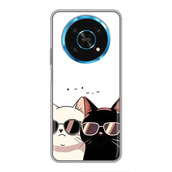 Чехол с принтом «Коты в очках» для Huawei Honor Magic 6 Lite 5G