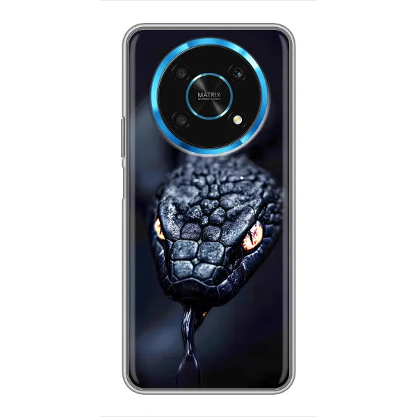 Чехол с принтом «Черная змея» для Huawei Honor Magic 6 Lite 5G