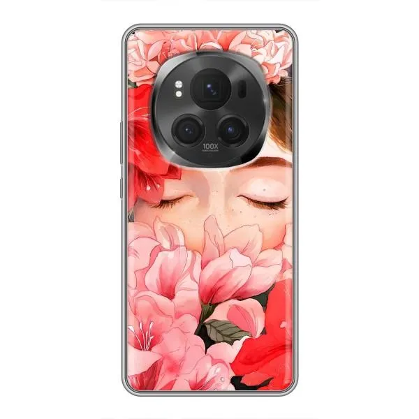 Чехол с принтом «Глаза в цветах» для Huawei Honor Magic 6 Pro