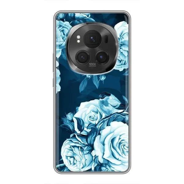 Чехол с принтом «Голубые Бутоны» для Huawei Honor Magic 6 Pro