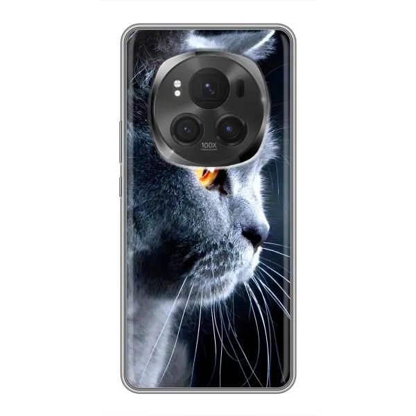 Чохол з принтом «Сірий Кіт» для Huawei Honor Magic 6 Pro