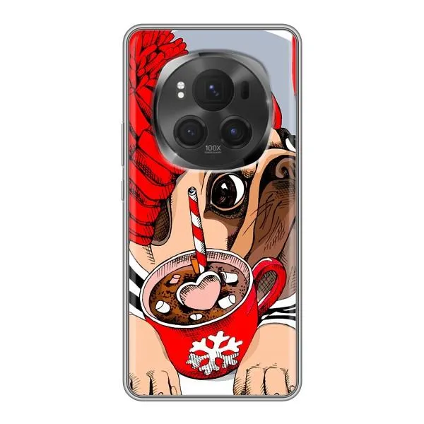 Чехол с принтом «Собачка в шапке» для Huawei Honor Magic 6 Pro