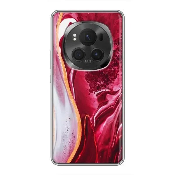 Чехол с принтом «Мрамор красный» для Huawei Honor Magic 6 Pro
